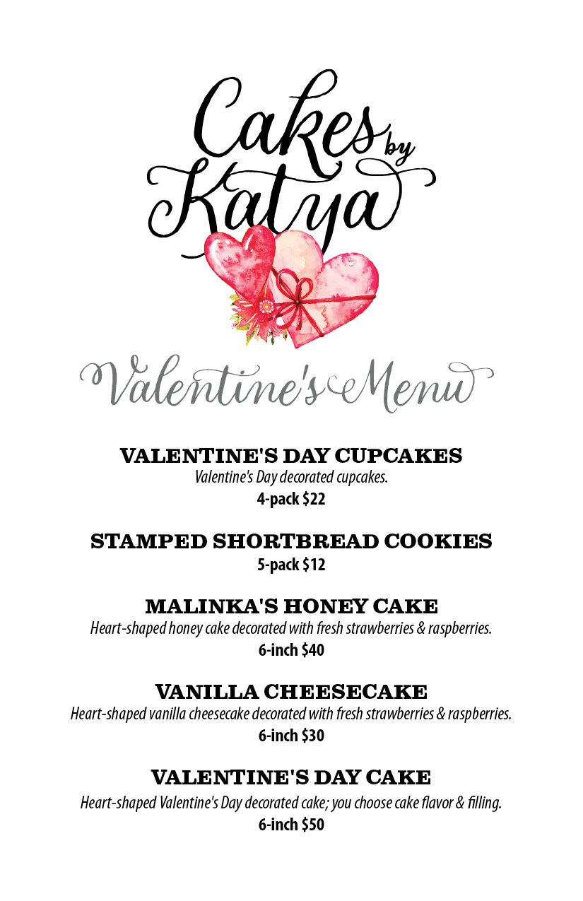 Cakes by Katya Valentine's Day Menu 2026 Buffalo NY Cakes by Katya Valentine's Day Menu 2026 Buffalo NY